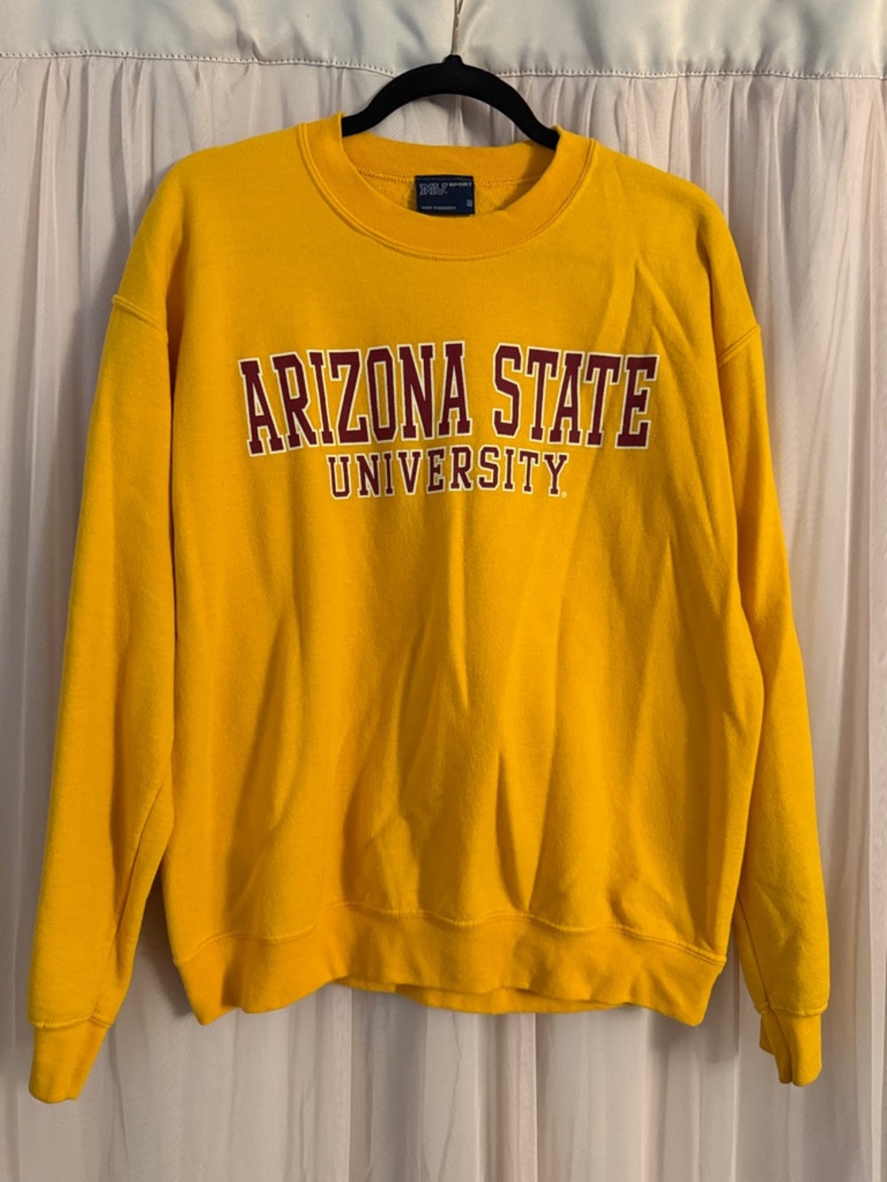MV Sport Arizona State University Gold Crewneck Sweatshirt